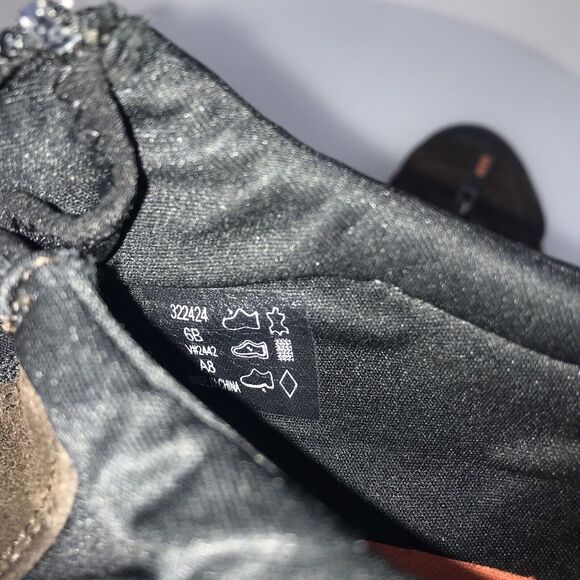 Lands End Hiking‎ Slip On Shoe Womens Dark Brown Suede Zip Bootie Outdoor SZ 6B - Picture 9 of 11